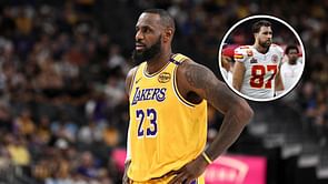 Travis Kelce & Jason Kelce hilariously review LeBron James' Ken doll debut: "He has never looked so stiff"