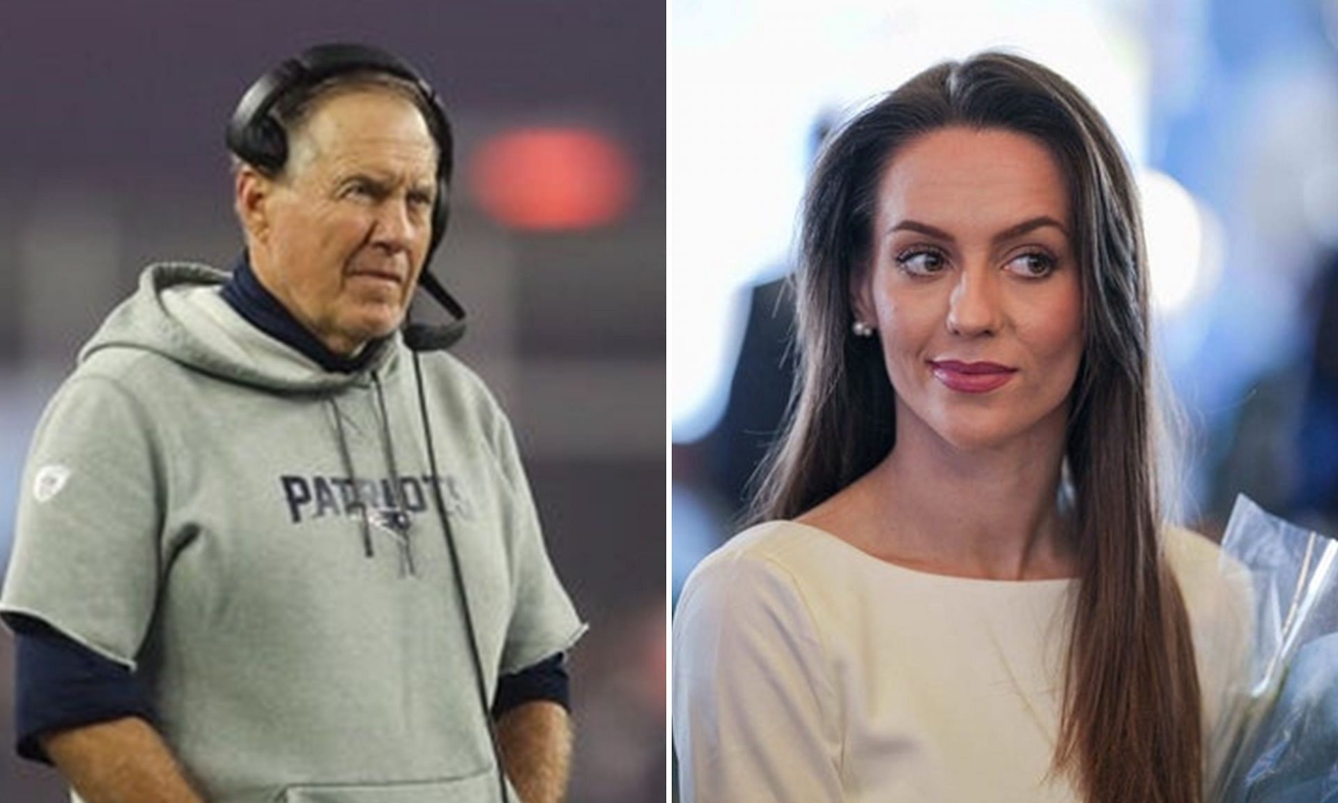 Bill Belichick and Jordon Hudson. (Picture credit: Imagn)