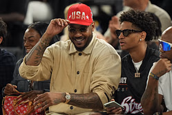 "Confidence up there but lil bro losin": College hoops fans react to Kiyan Anthony's claims about taking dad Carmelo Anthony 1v1